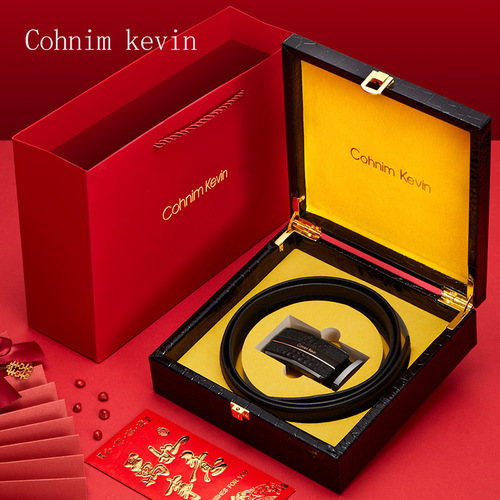 dante丹迪男士皮带麋鹿头鳄鱼纹牛皮腰带日韩版批发跨境外贸皮带