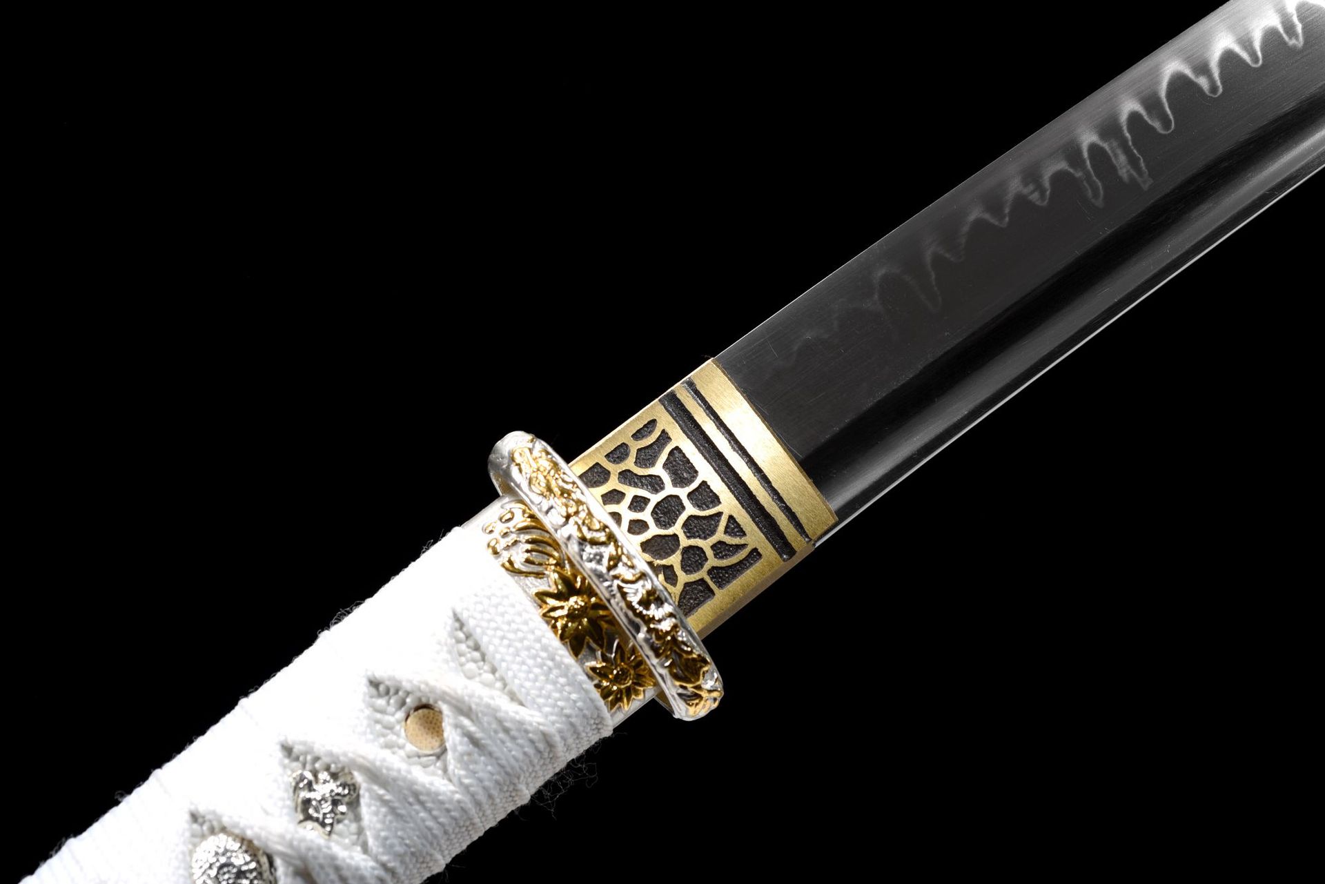 龙泉市刀剑t10烧刃中款武士日本指挥刀手工锻打宝剑冷兵器未开刃