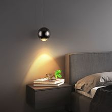 触摸开关卧室床头小吊灯创意简约现代可升降北欧轻奢背景墙长线灯