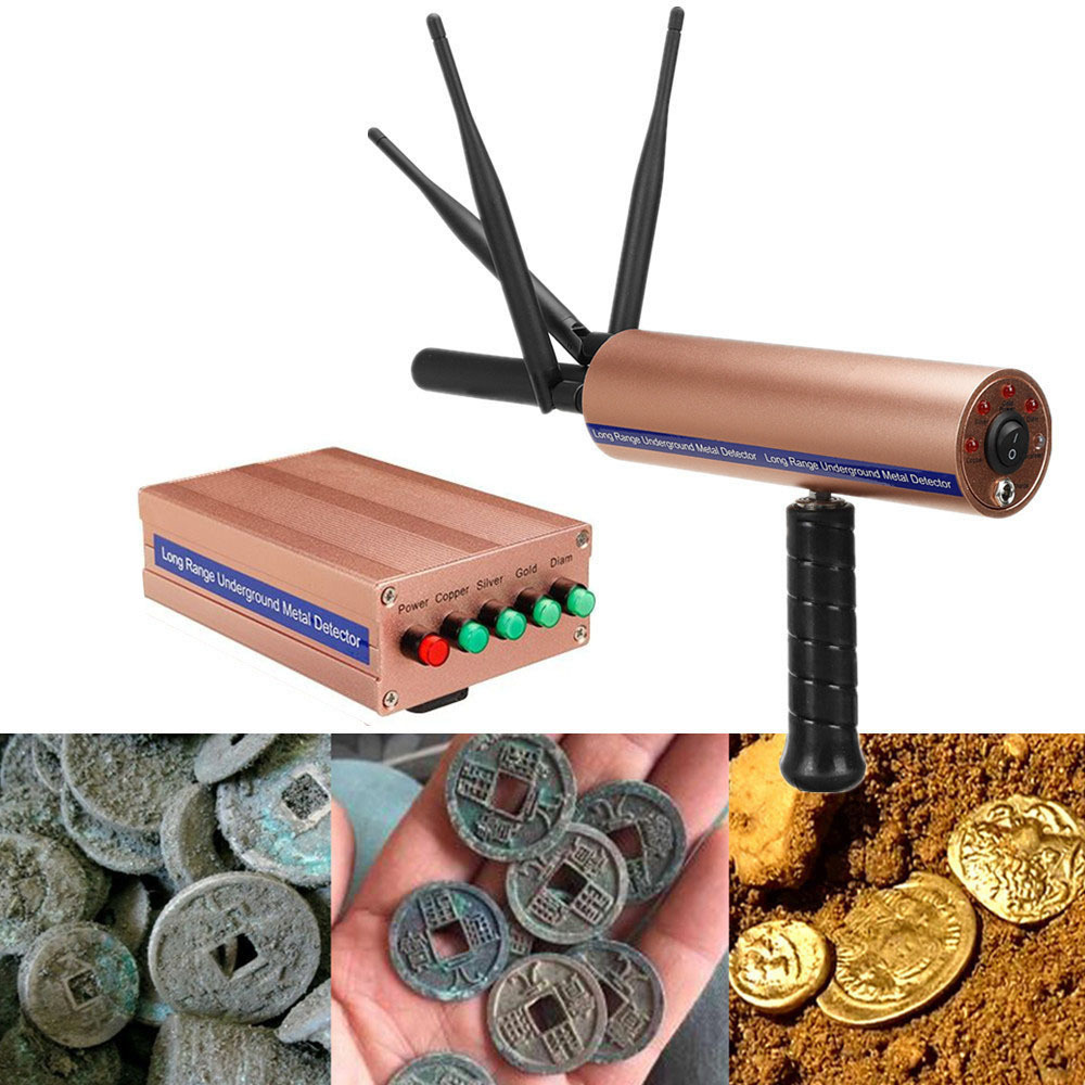 aks远程金属探测器25米地下金银铜宝石搜索仪外置加强信号天线