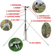 自动度0喷淋水喷头高压摇臂喷头草坪枪灌溉浇农用旋转果园36