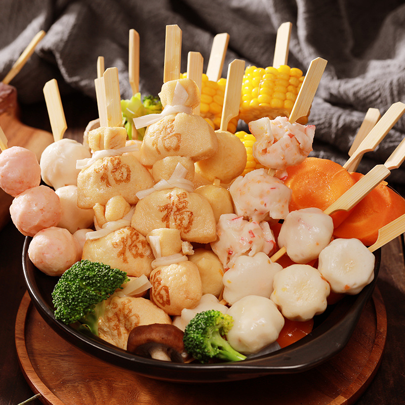 速冻火锅丸子海鸭蛋虾丸鱼籽芝士丸牛肉丸关东煮食材