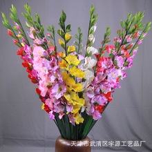 自产自销 剑兰仿真花 唐菖蒲花假花 室内家居装饰绢花 婚礼婚庆花