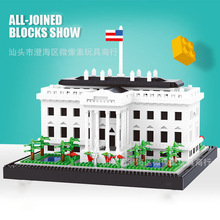 地标建筑白宫16090创意益智拼装积木玩具模型摆件礼物跨境代入仓