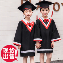 幼儿园学士服毕业照服装拍照博士帽毕业袍小学毕业礼服儿童博士服