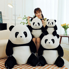 可爱仿真熊猫玩偶送女友礼物抱枕床上用靠枕毛绒玩偶网红熊猫靠垫