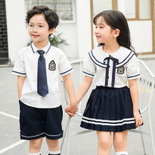 幼儿园园服夏季儿童毕业拍照服装夏天一年级班服小学生校服演出服