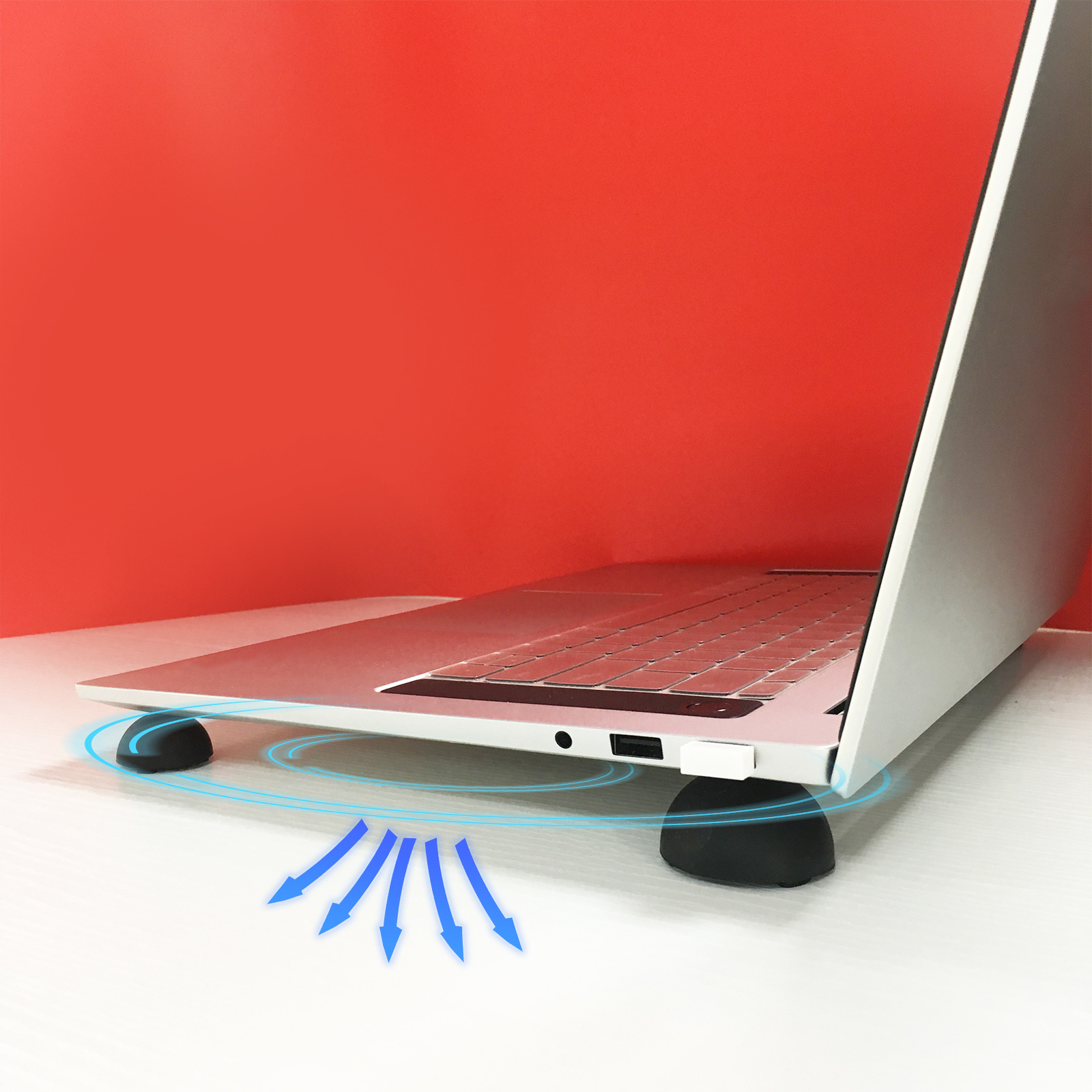 笔记本电脑硅胶球形散热器新款便携式电脑散热垫增高笔记本散热球