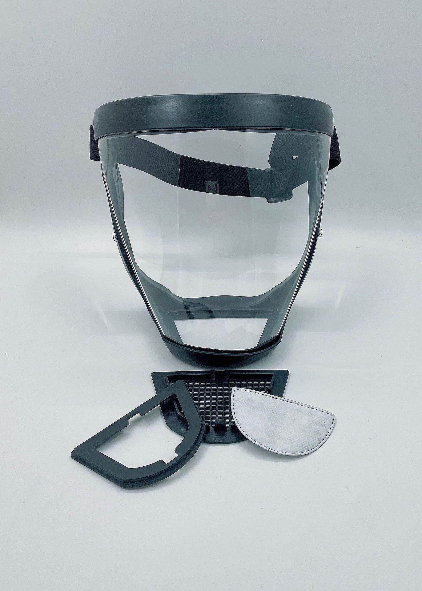 全脸通用面罩防风沙防飞溅隔离护全脸面具防护可拆卸可以放海绵