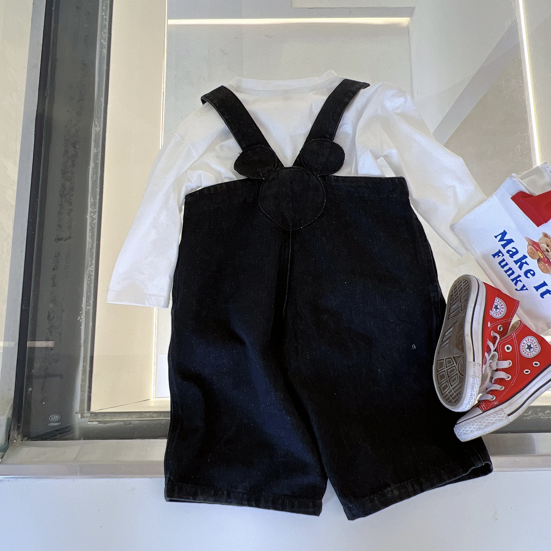 21582儿童卡通米奇背带裤