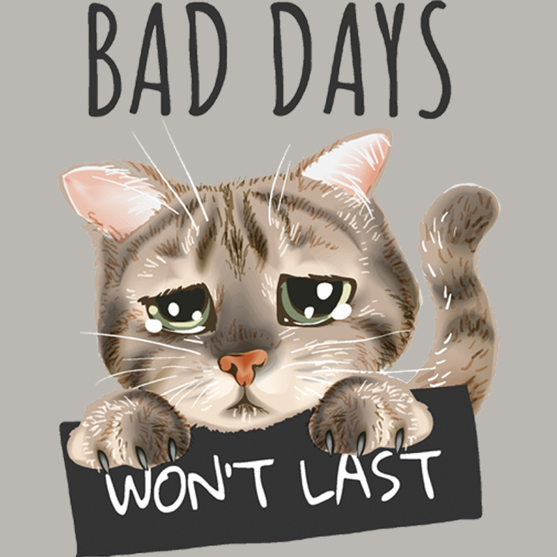 新款心情不好的猫咪烫画 可爱小猫字母印花烫图 服装t恤diy烫画贴