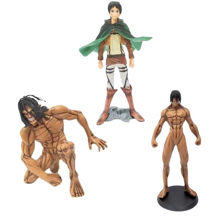 Attack on Titan Hand-Made Allen Hand-Made Soldier Changliwell Standing Posture Kneeling Giant Shape Decoration Doll in Stock