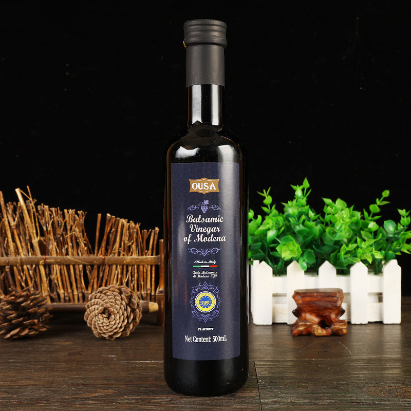 包邮意大利进口欧萨摩德纳黑醋500ml 葡萄酿造醋水果沙拉食用醋汁