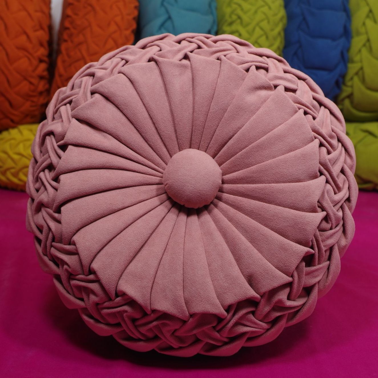 手工抱枕花边元宝抱枕半成品材料包手缝客气车靠垫腰枕带图案