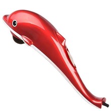 电动颈椎海豚按摩棒 多功能全身按摩捶 家用机械版红光振动按摩器