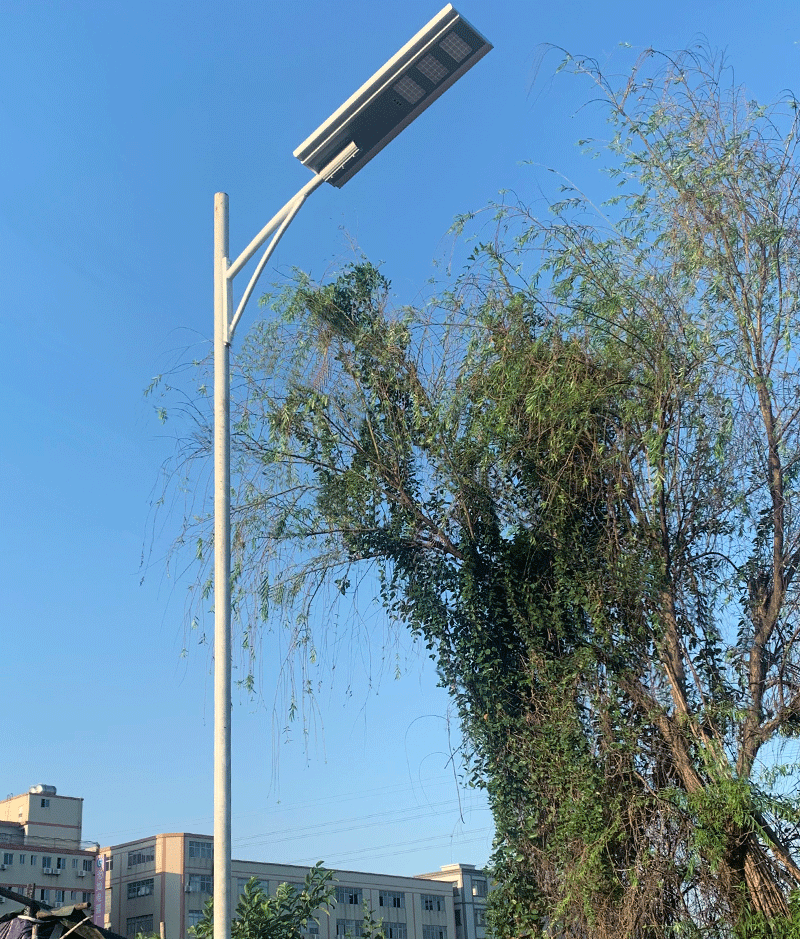 户外led太阳能路灯50w80w100w小区道明照明太阳能路灯一体化厂家