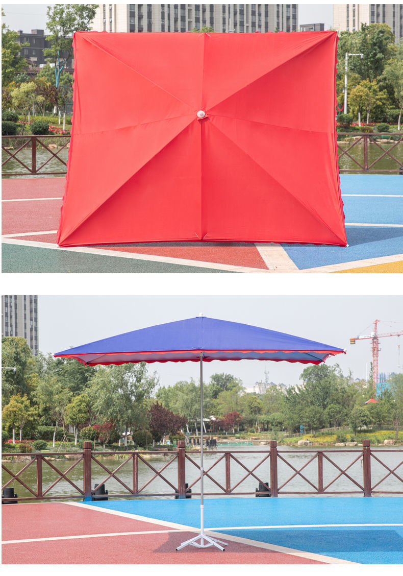 太阳伞遮阳伞大型雨伞加大号户外商用摆摊方伞沙滩伞防晒防雨折叠