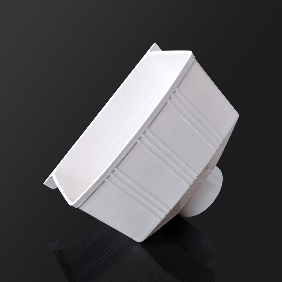 pvc排水管漏斗水槽下雨水斗积水落水斗75110160200墙壁集水槽4寸