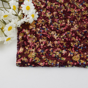 3mm亮片网布绣花   舞台服婚纱礼服旗袍刺绣面料珠片亮片价格优惠