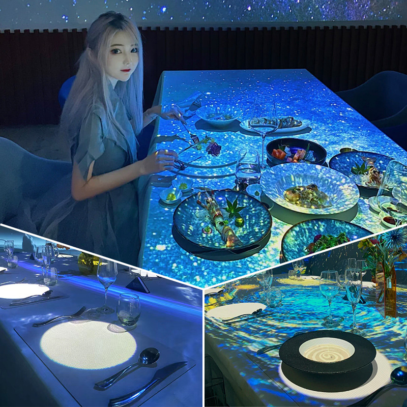 裸眼3d全息投影仪沉浸式全息餐厅地面互动感应一体机ar体感游戏
