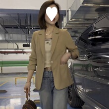 九分袖薄款西装外套女2024春秋新款休闲今年流行西服上衣