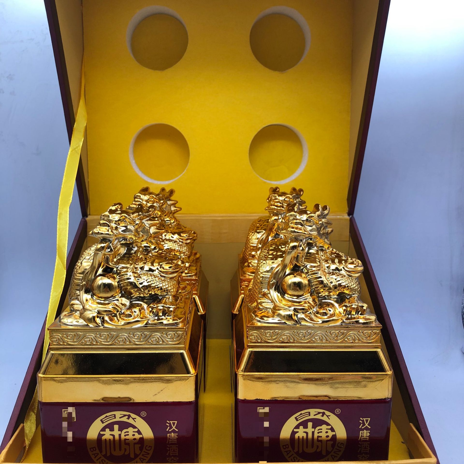 白水杜康汉唐酒窖帝王风范 玉玺 4瓶礼盒 白酒批发 浓香 一件代发
