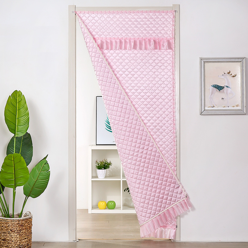 家用门帘冬季进户门农村大门帘外用门脸房门棉布帘子加厚棉布帘子