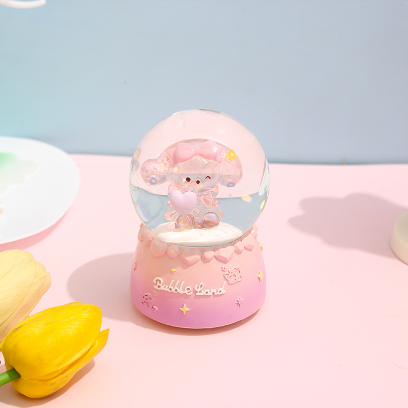 青壹坊 emily&molly星光泡泡秘境水晶球梦幻少女心水晶球桌面摆件
