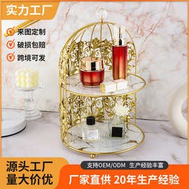 中东风铁艺鸟笼蛋糕架多层蛋糕展示架高颜值梳妆台化妆品收纳架