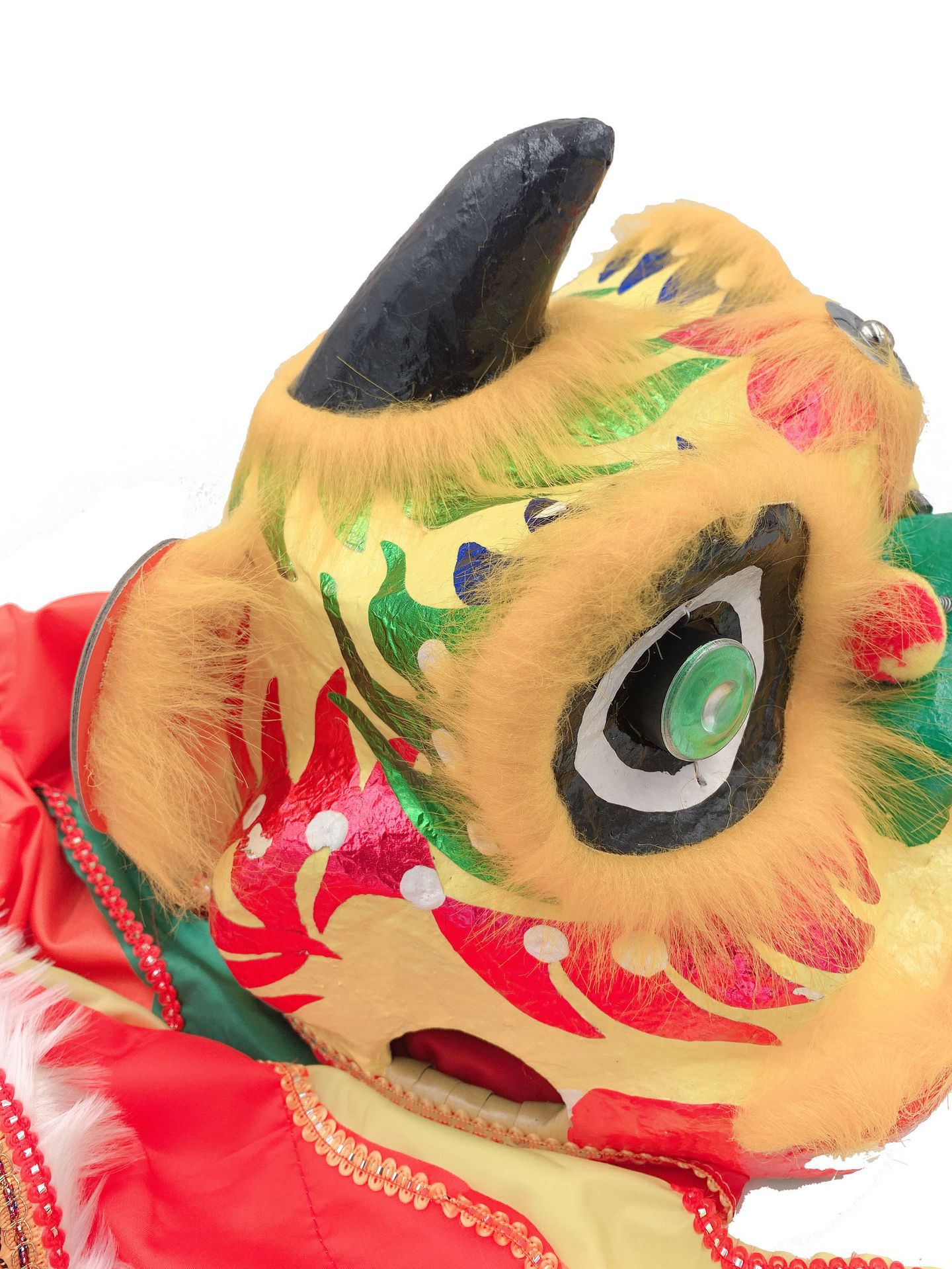 舞狮子8寸 佛山岭南特色醒狮麒麟南狮过年新年童玩具狮头春节春联