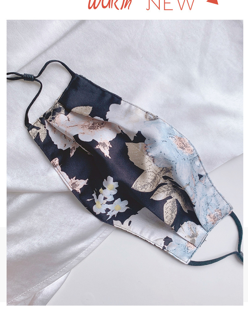 春夏桑蚕丝口罩透气防晒面罩双层真丝易清洗薄款透气防尘防晒口罩