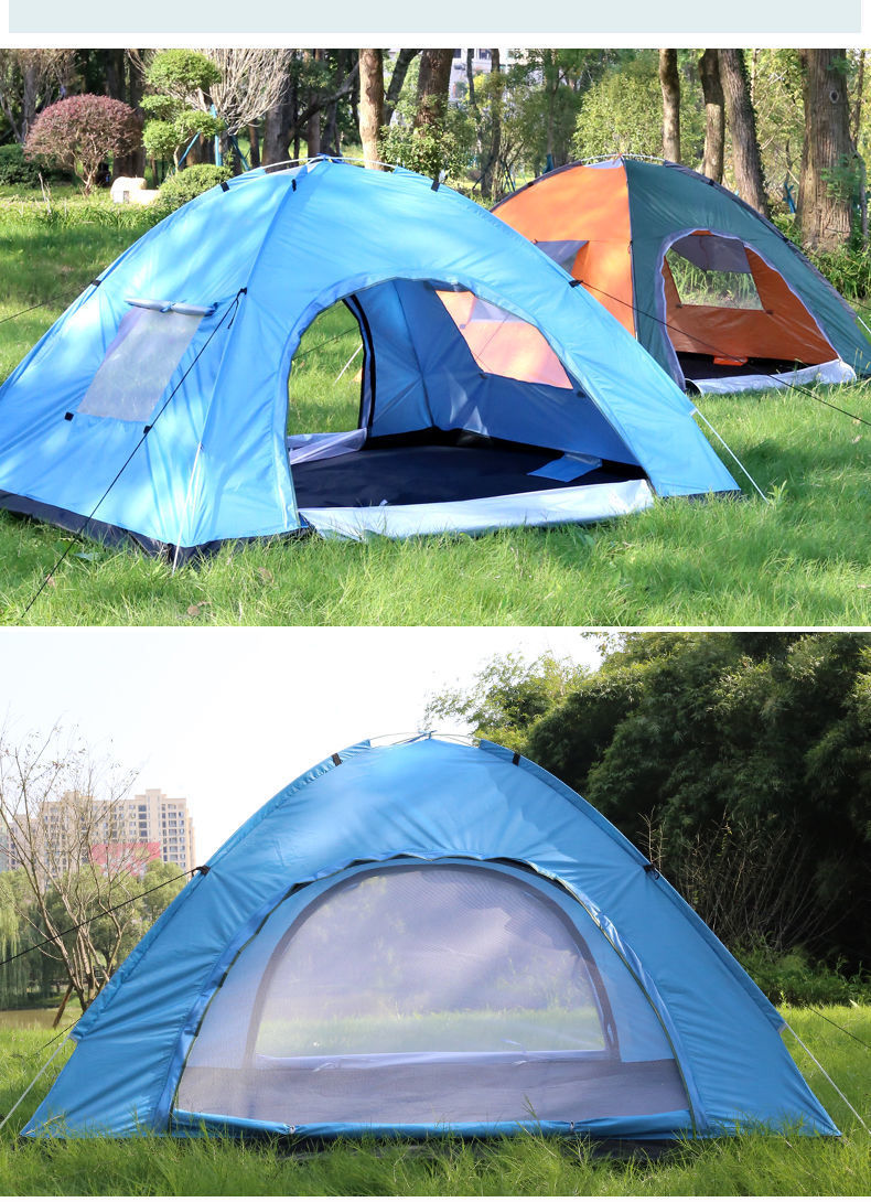 全自动折叠帐篷户外34双人单人家用室内小房子成人儿童露营帐篷