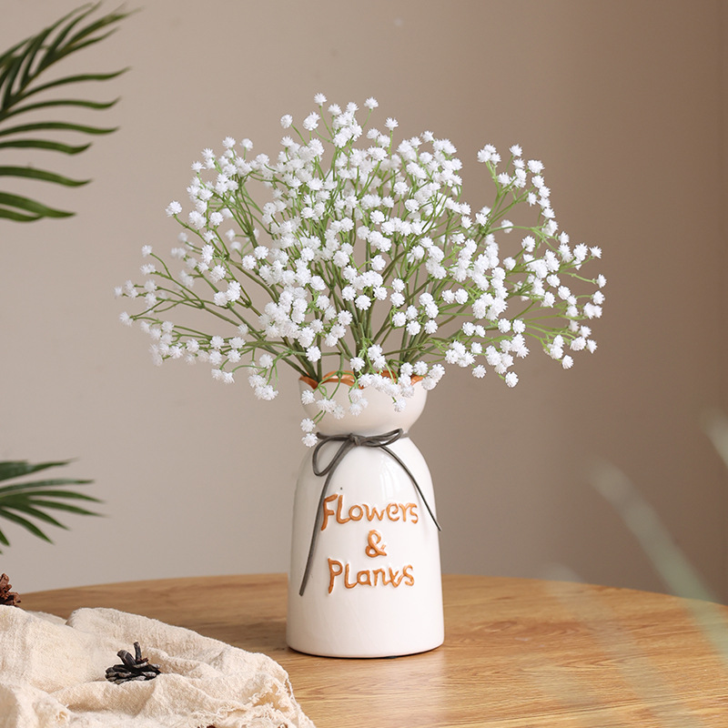 北欧小清新家居仿真单枝满天星 婚庆酒店装饰布景花束手扎花配材