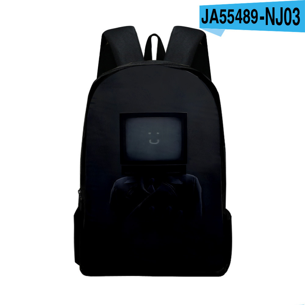 Cross-Border European and American New Skibidi Toilet Toilet Bag Primary and Secondary School Student Backpack Children Backpack