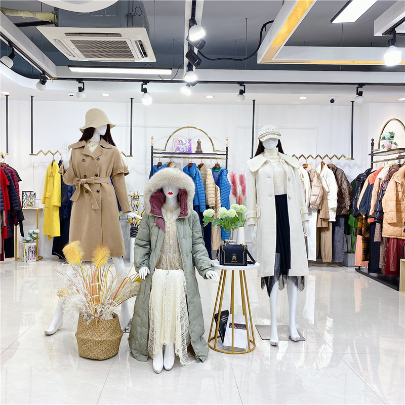 蒂d言23冬装十三行品牌女装折扣批发尾单撤柜一手直播实体店货源