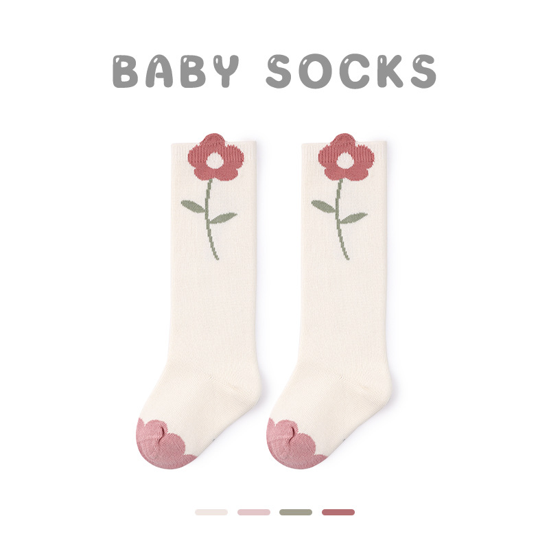 Gbaby Socks Wholesale 2023 Wholesale Strawberry Small Flower Tube Children's Socks Lace Baby Girl Socks