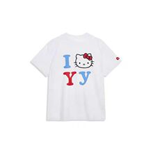 现货24春夏新款JY OPEN YY字母Hello kitty印花短袖T恤女