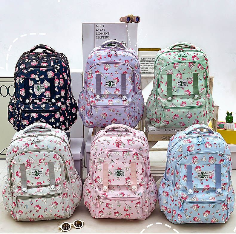 New Japanese Style Middle School Students' Backpack Cute Female College Student Large Capacity Backpack Small Fresh Lightweight Travel Backpack