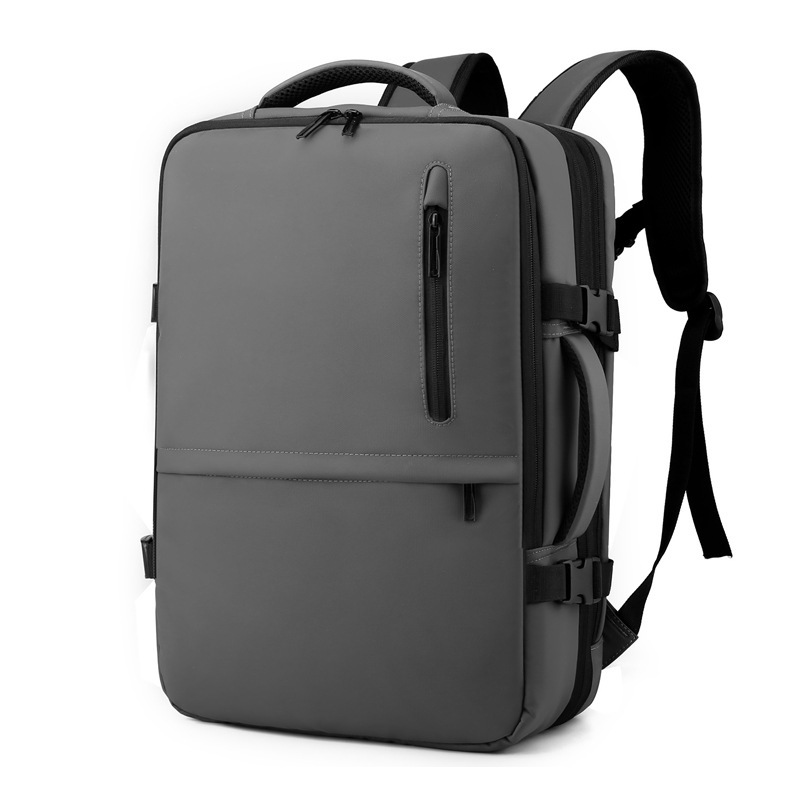 Derm Backpack Men's Business Commute Backpack USB Charging Backpack 15.67-Inch Computer Bag Expansion Backpack