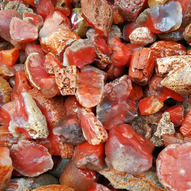 供应天然南红玛瑙原石南非红玛瑙毛料原矿石摆件标本鱼缸装饰材料