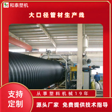 专业制造PE大口径塑料管材生产线  中空壁缠绕管材设备 塑料机械