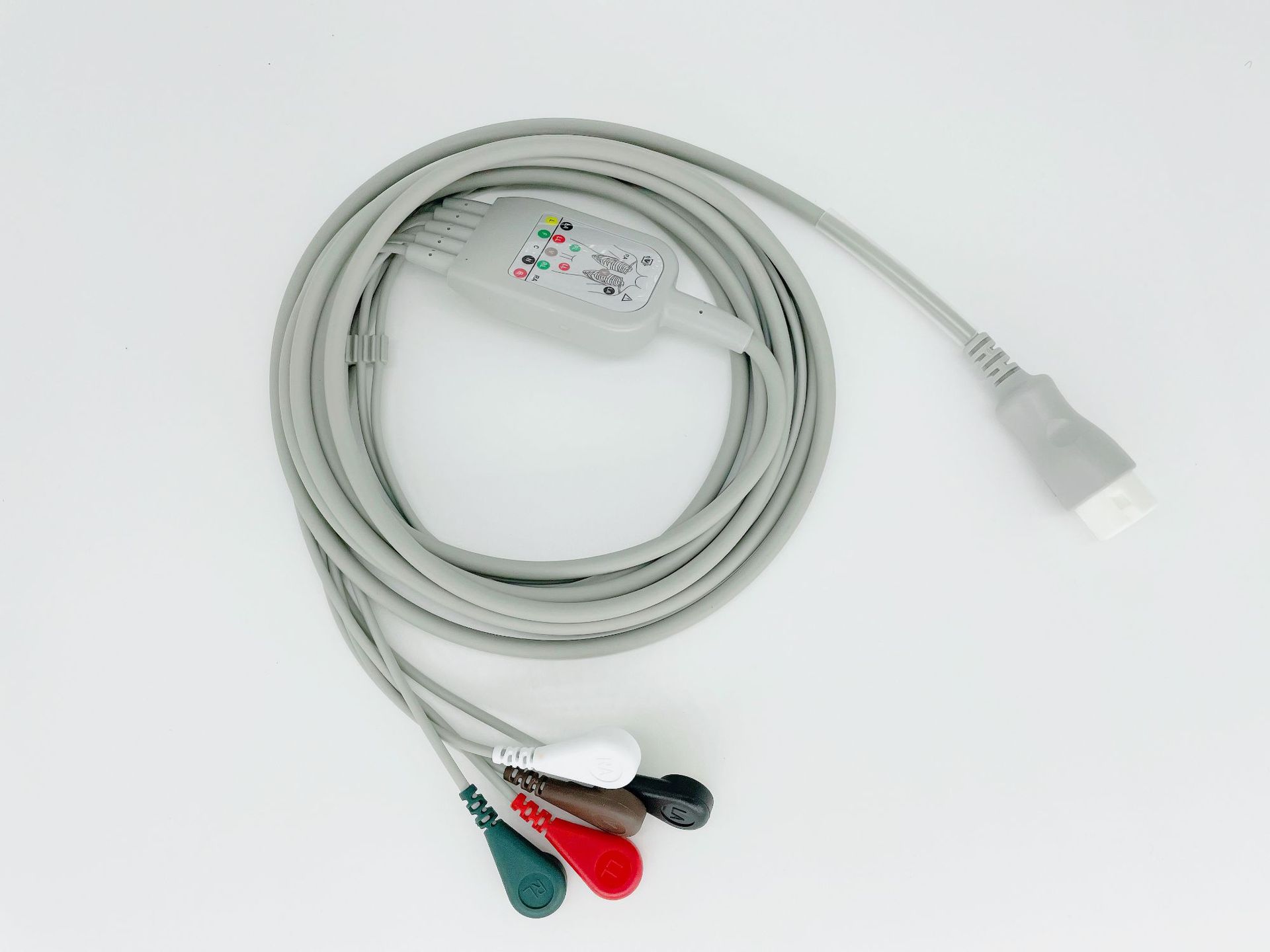 厂家直销价格 兼容飞利浦12针一体五导联线 金科威12p心电导联线