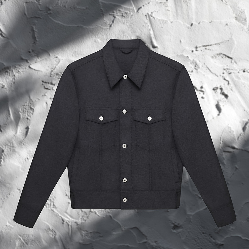 men‘s classic denim jacket coat