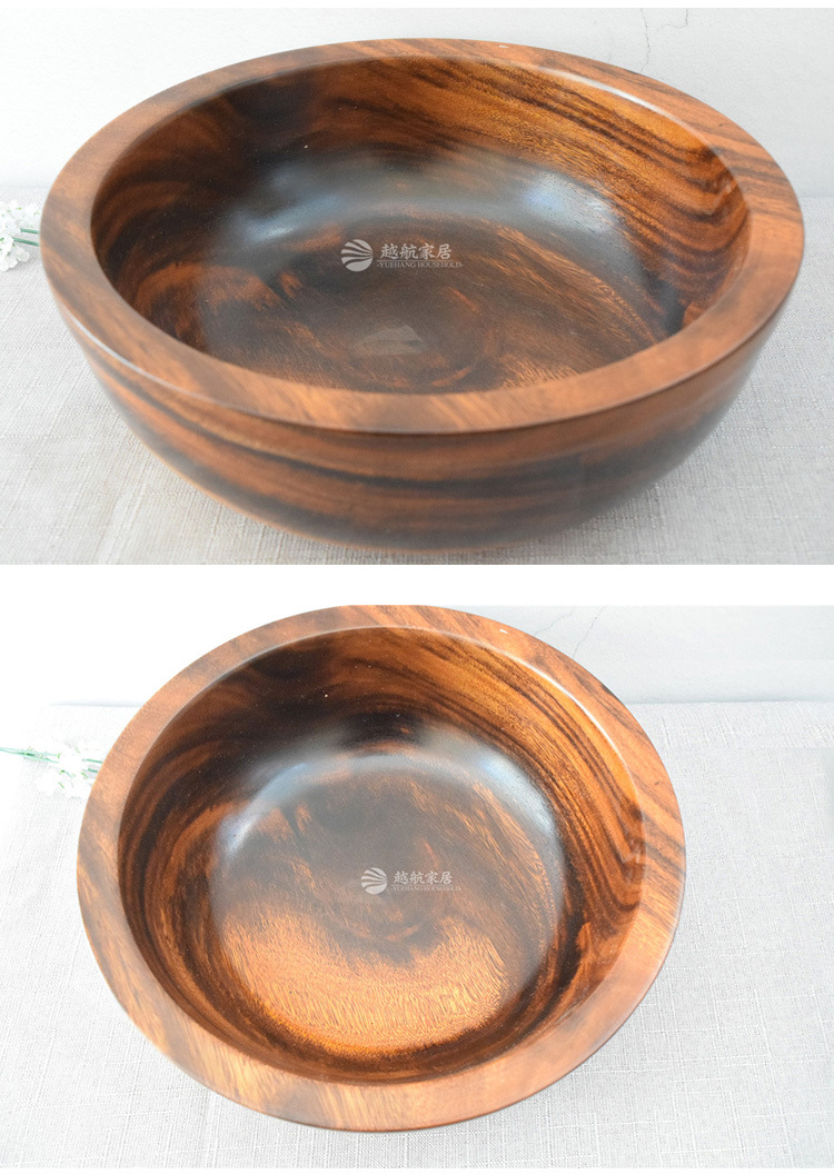 精品相思木大木盆家用脸盆整木大盆木质工艺品碗木足浴盆大和面盆