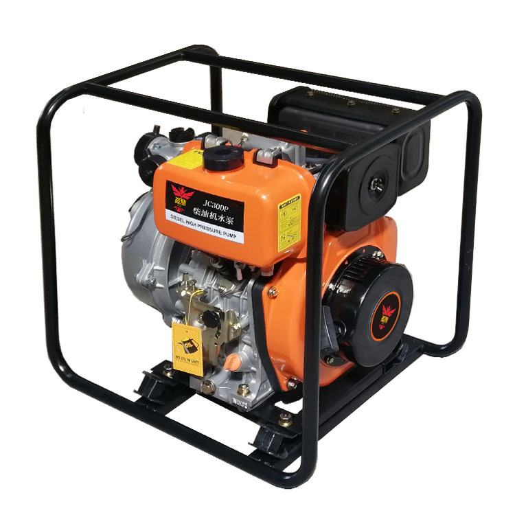 嘉测灌溉3寸柴油机水泵 小型柴油机抽水泵农用抽水机 便携式水泵