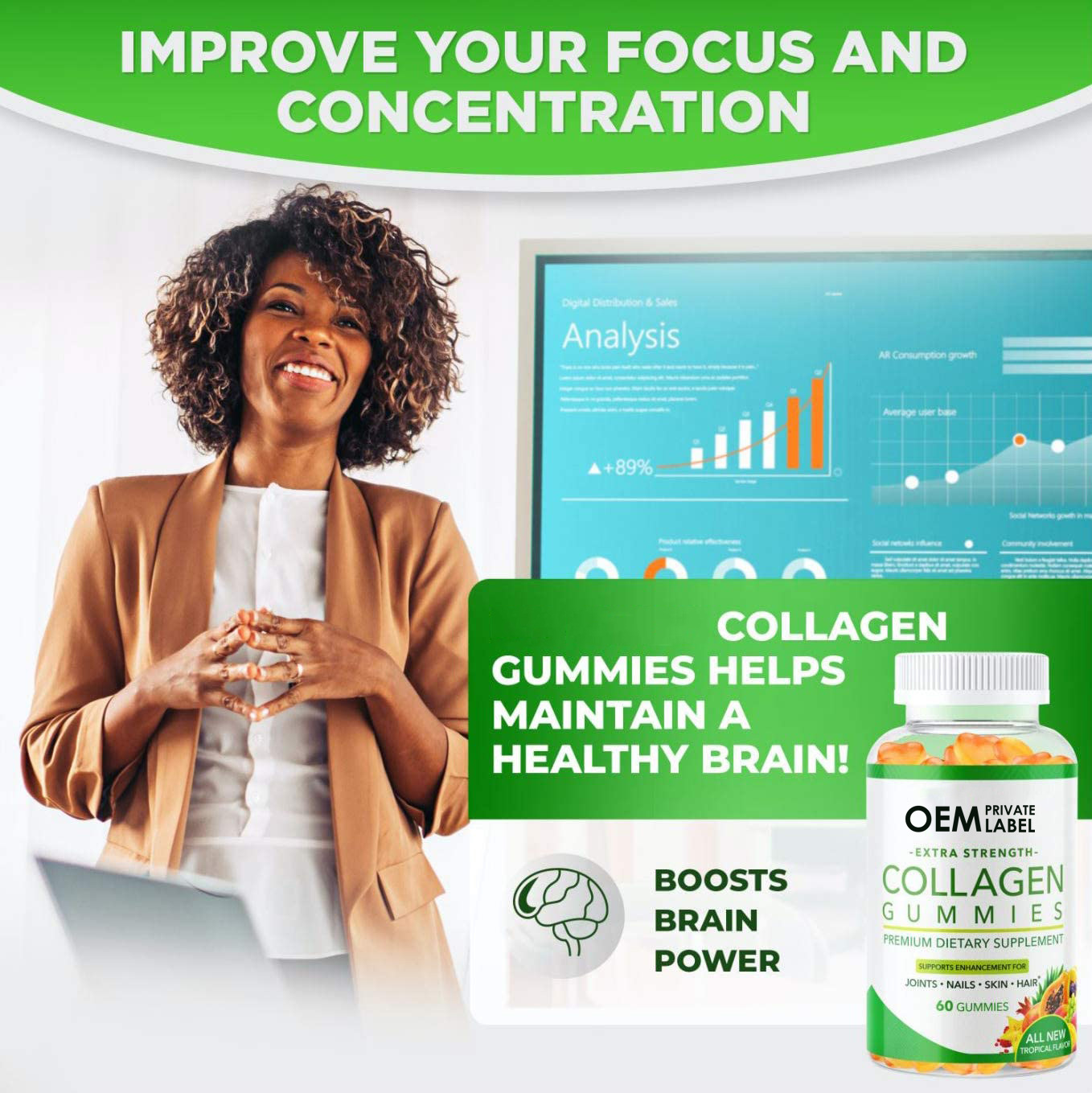 跨境热卖-collagengummies蛋白胶原软糖-谷胱甘肽美肤多维生素