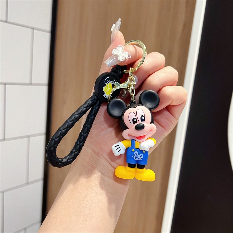 Creative Cartoon Mickey's Great Clubhouse Hunt Keychain Cute Mickey Minnie Donald Duck Key Chain Men and Women Handbag Pendant