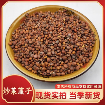 中药材 炒莱菔子 菜菔子熟炒莱服子萝卜籽生莱菔子莱菔子500g包邮