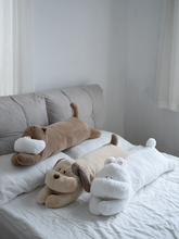 软软小狗抱枕猫咪夹腿睡觉长条枕午休枕沙发靠垫床头靠枕新年礼物