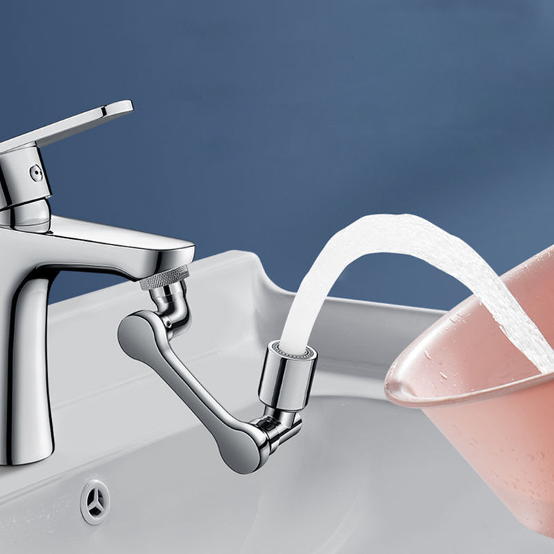 Mechanical Arm Faucet 1080 ° Rotatable Water Nozzle Conversion Joint Splash-Proof Artifact Vientiane Lengthened Extender Water Tap